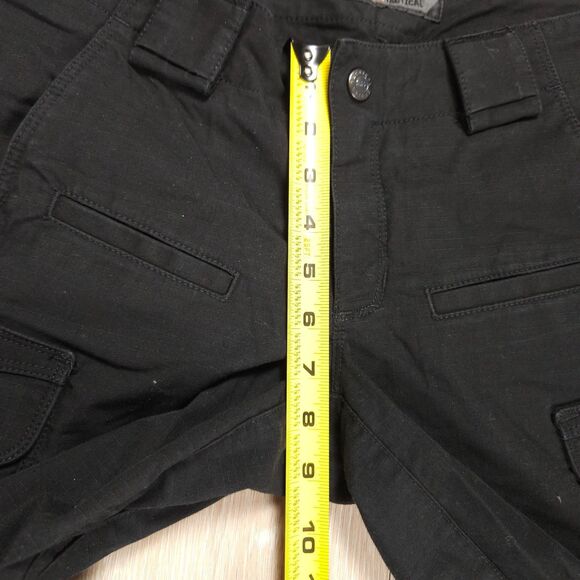 5.11 Tactical Stryke Cargo Pants Womens Size 4 Long Black Pockets Fly Zip - Picture 14 of 16